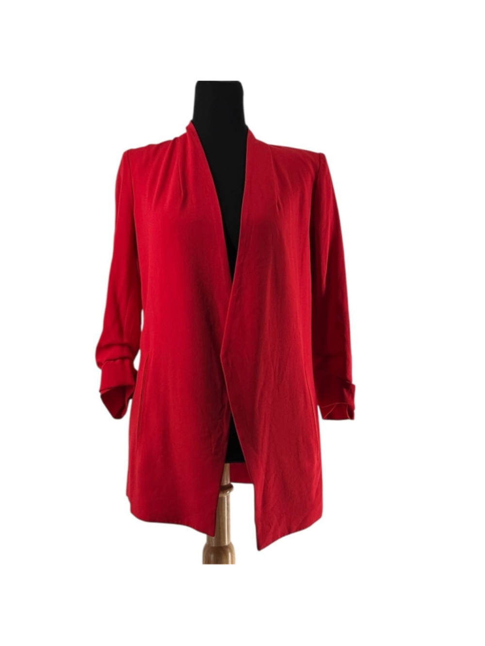 Aritzia Babaton power hip blazer red power suit business event sz 2